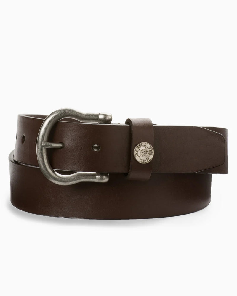 Southern Tide Men’s Leather Shackle Belt