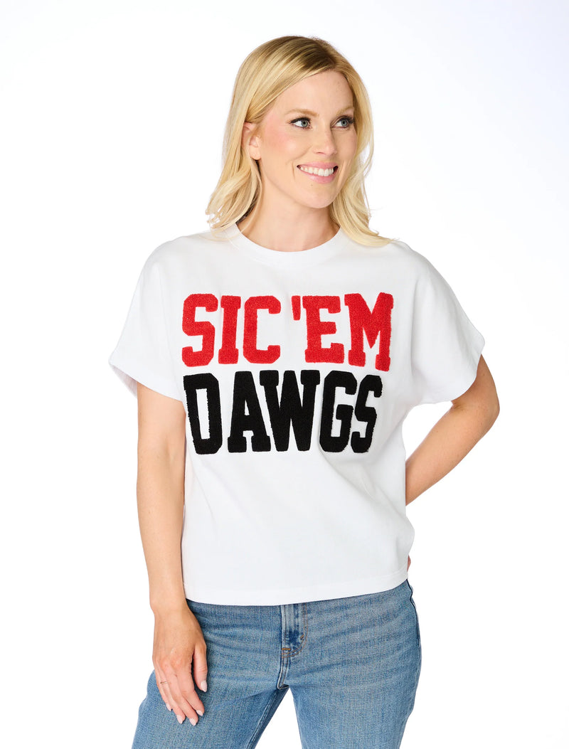 Sic'Em Dawgs Chenille Top