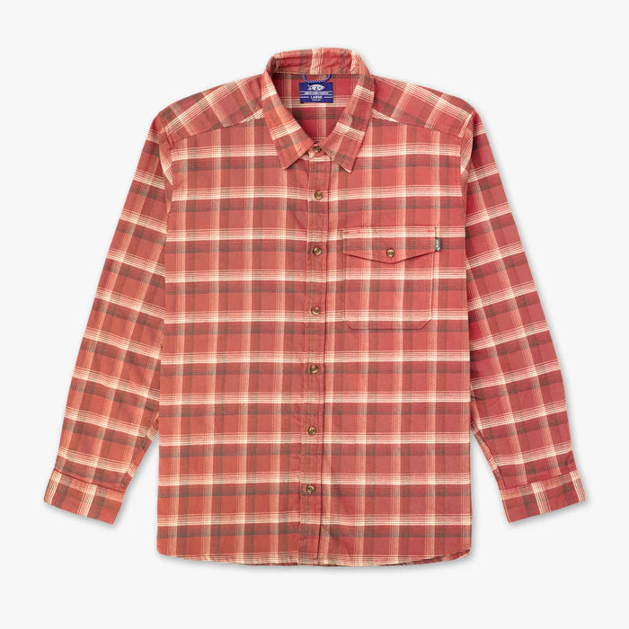 Lager LS Flannel Shirt - AFTCO