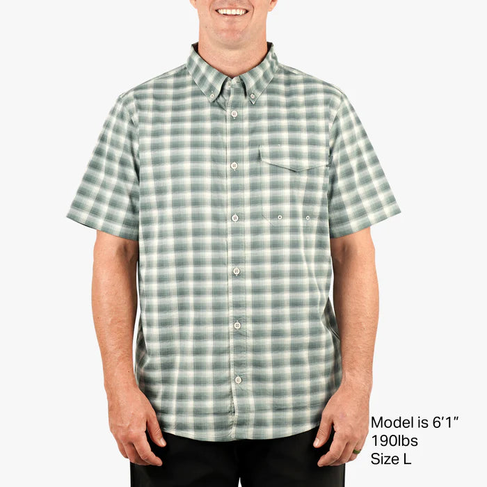 Aftco Portside Short Sleeve Button Down