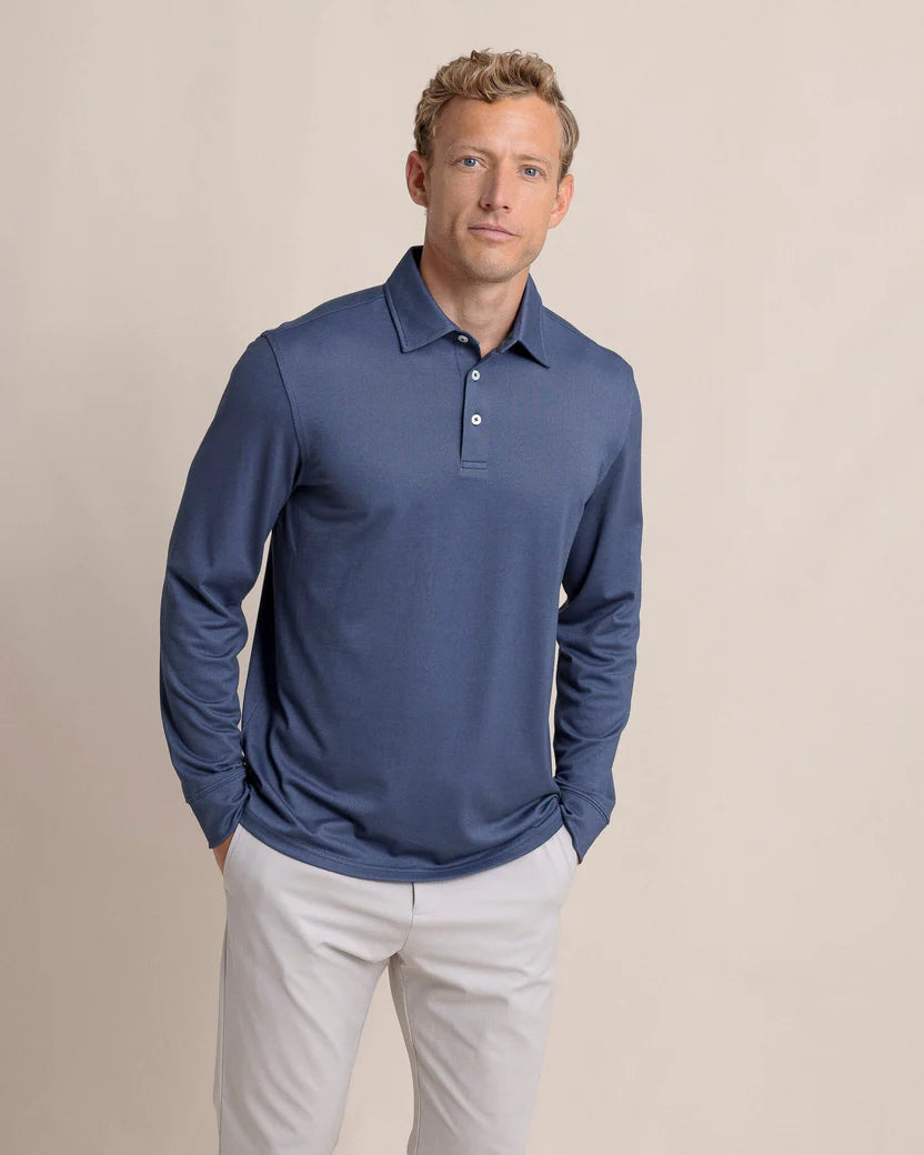 Southern Tide Long Sleeve Belfair Performance Polo