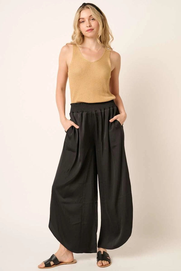 The Mel Satin Wide Leg Pants