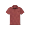 Youth Flyline Performance Polo-Burnt Red & Tan