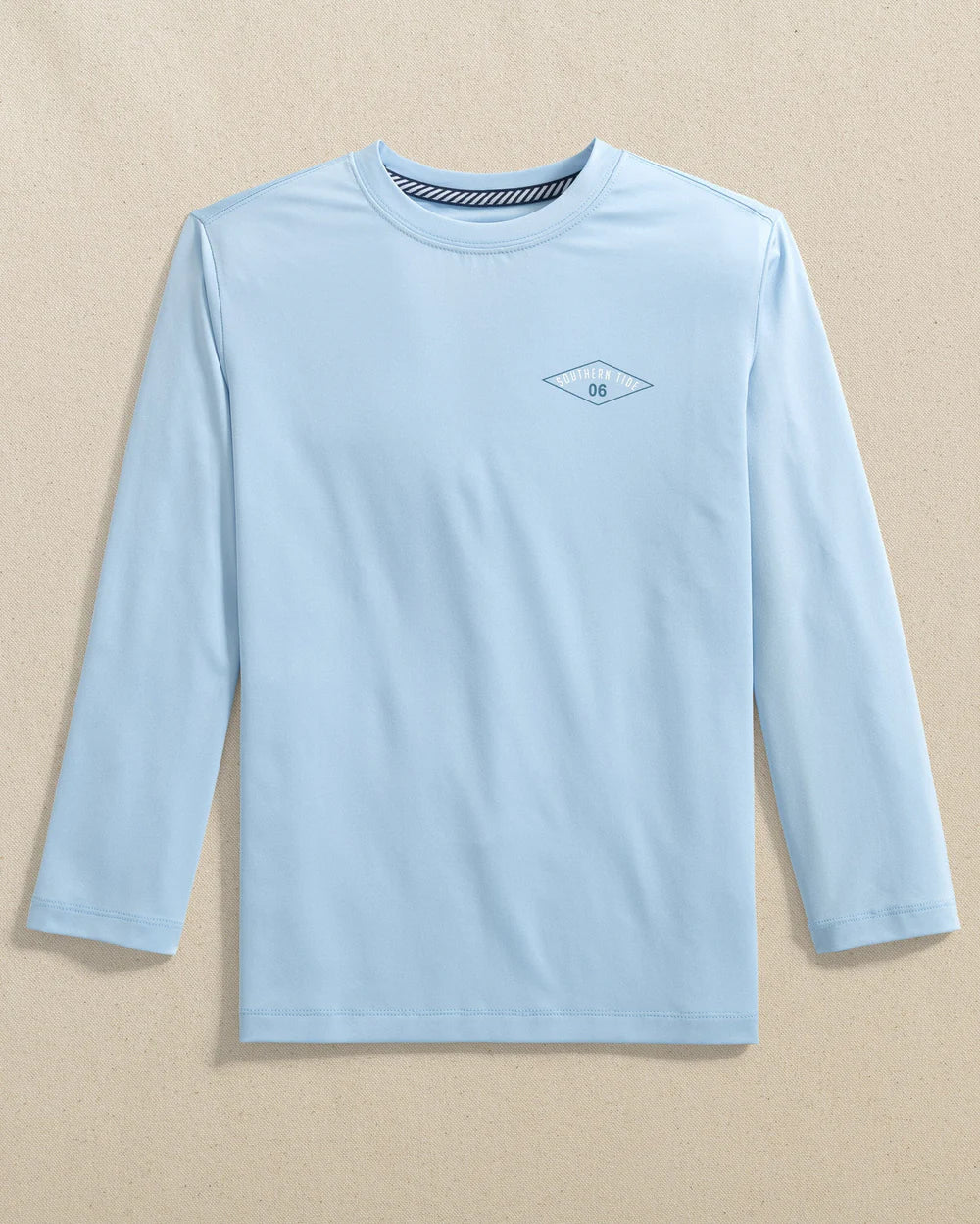 Youth Southern Tide Long Sleeve Shark Attack Performance Tee