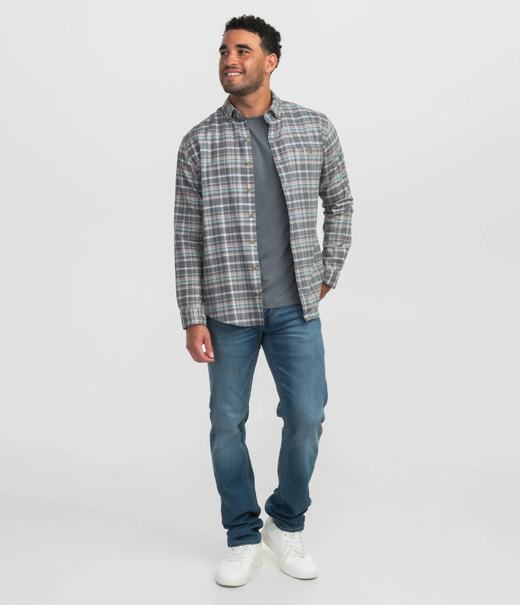 Pratt Long Sleeve Flannel Button Down