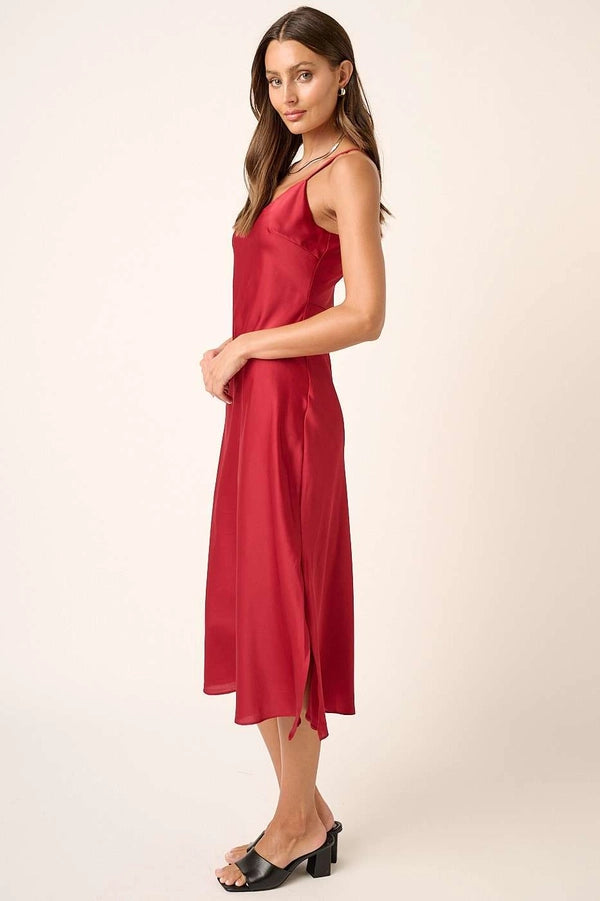 The Courtney Satin Slip Dress